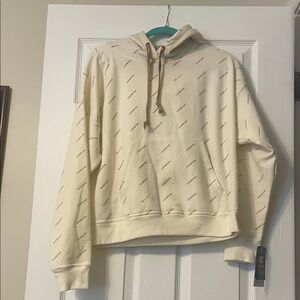 NEW Champion Cream Hoodie with Logo Design new with tags